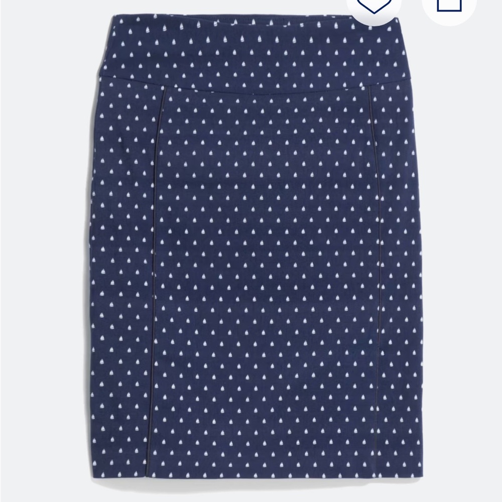 Navy Blue Sailboat Women's Skirt